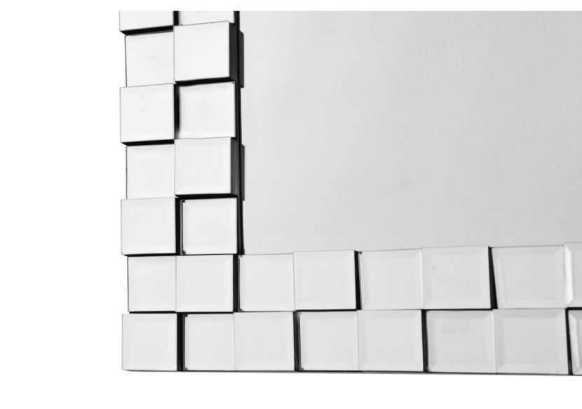 Miroir mural Dionysos - Rectangulaire Argenté 65 x 85 cm - 58NWY - Kayoom