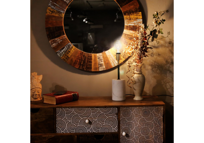 Lampe Caramia 277 - Blanc et laiton, design élégant - ER5XE - Kayoom