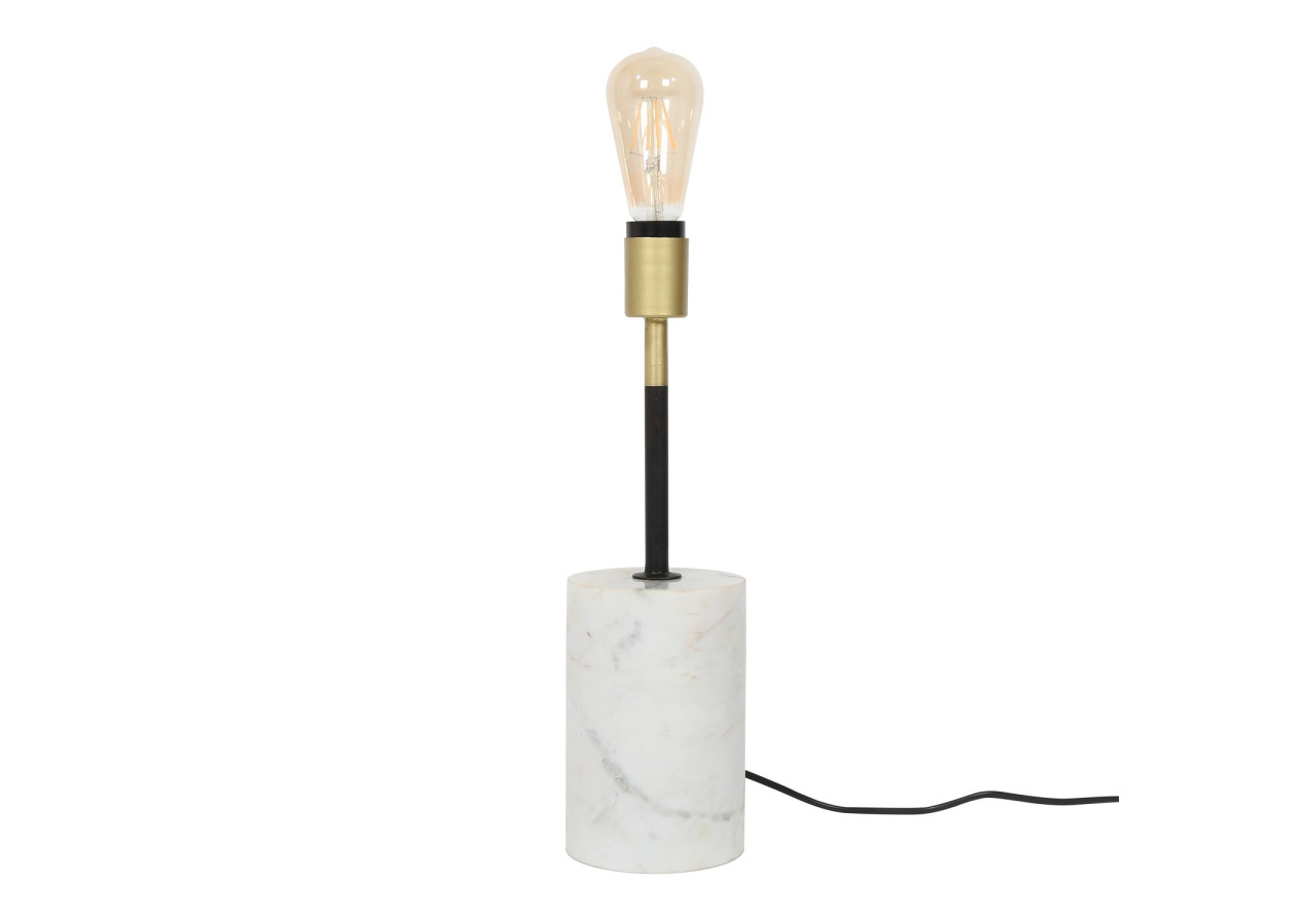 Lampe Caramia 277 - Blanc et laiton, design élégant - ER5XE - Kayoom