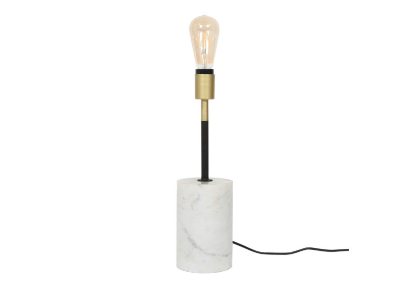 Lampe Caramia 277 - Blanc et laiton, design élégant - ER5XE - Kayoom