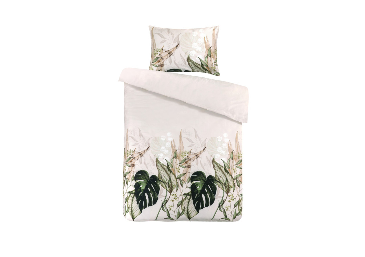 Housse de couette Vayda - Multi/Beige 155x220cm avec taie 80x80cm - MTJ9S-155-220 - Kenda Sand