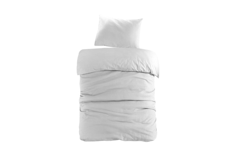 Parure de lit Carla - Blanc 140cm x 200cm / 65cm x 65cm - HYZ86-140-200 - Kenda Sand