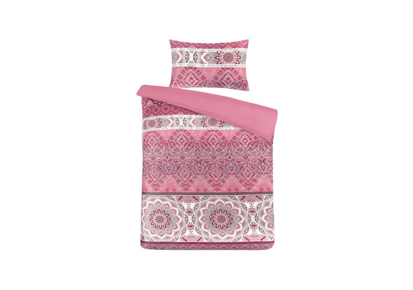 Parure de lit Alegra - Multi/Rosa 240x240cm et 60x70cm (2 pièces) - B81T8-240-240 - Kenda Sand