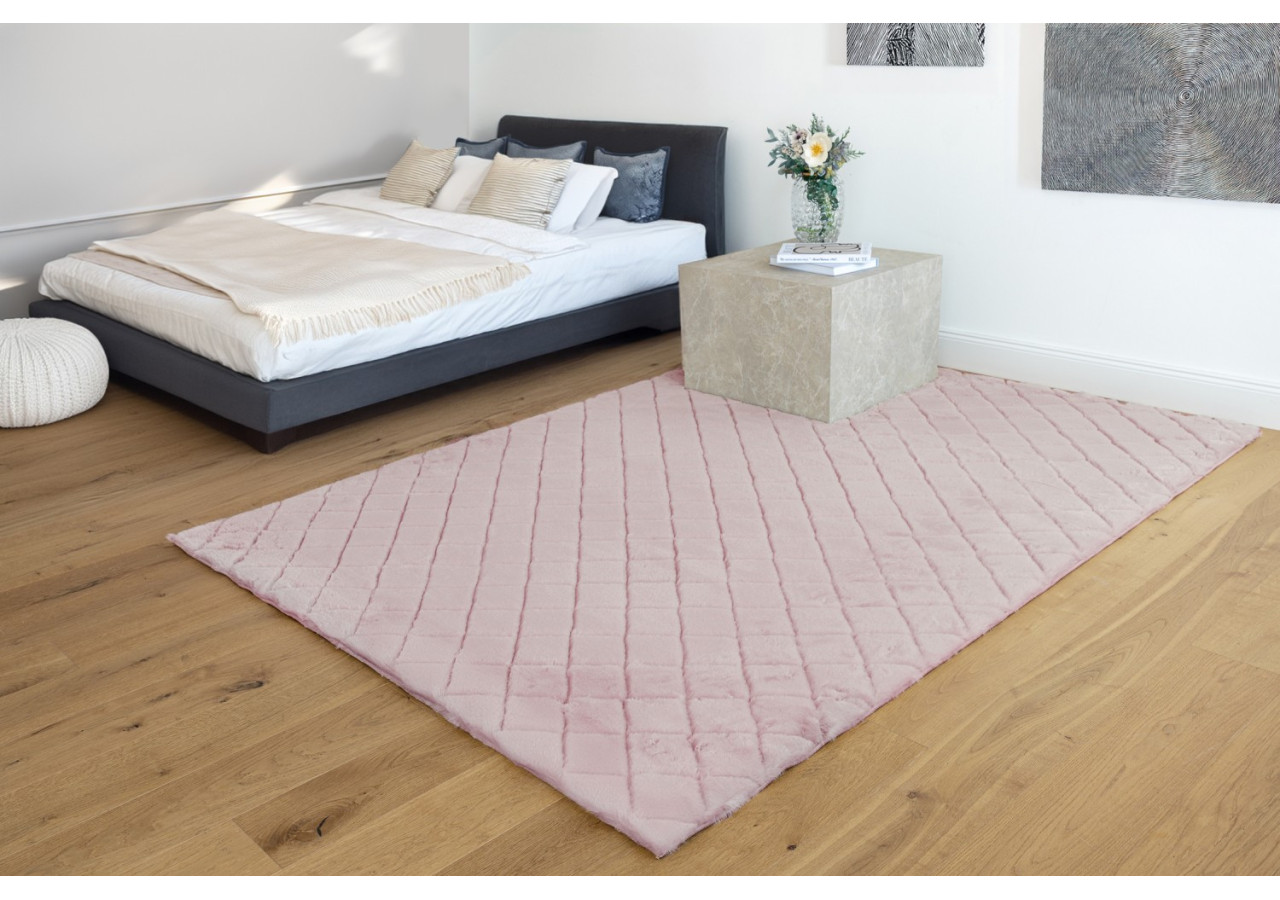 Tapis Imala - Rose 160 x 230 cm, douceur et élégance - WIO1S-160-230 - Padiro
