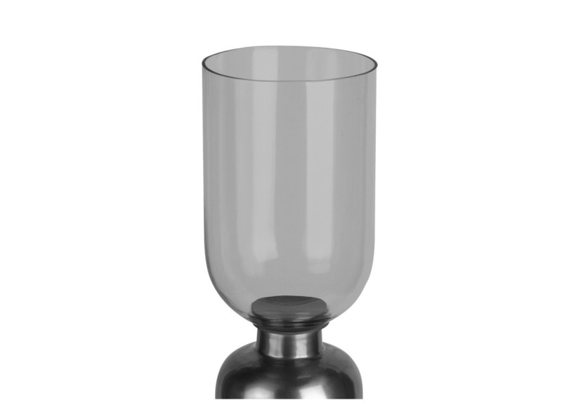 Bougeoir de sol SHANTI 200 - Noir avec base en marbre - 8TNI8-BLK - Kayoom