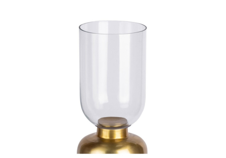 Bougeoir de sol SHANTI 100 - Or avec base en marbre - XQW6P-GLD - Kayoom