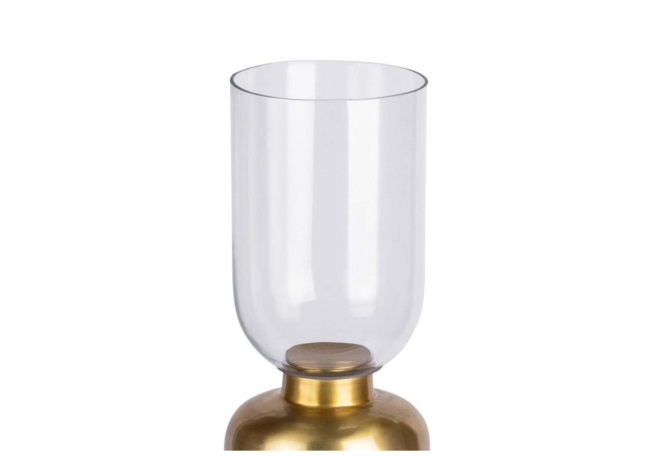 Bougeoir de sol SHANTI 100 - Or avec base en marbre - XQW6P-GLD - Kayoom