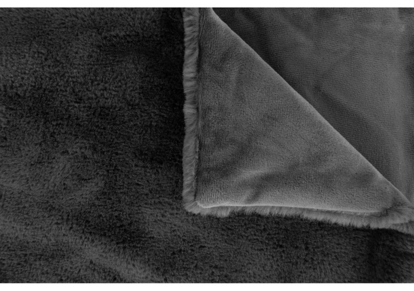 Set Coussin & Couverture AIMEE 600 - Ensemble douillet en anthracite - FN7S4-ANT - Kenda Sand