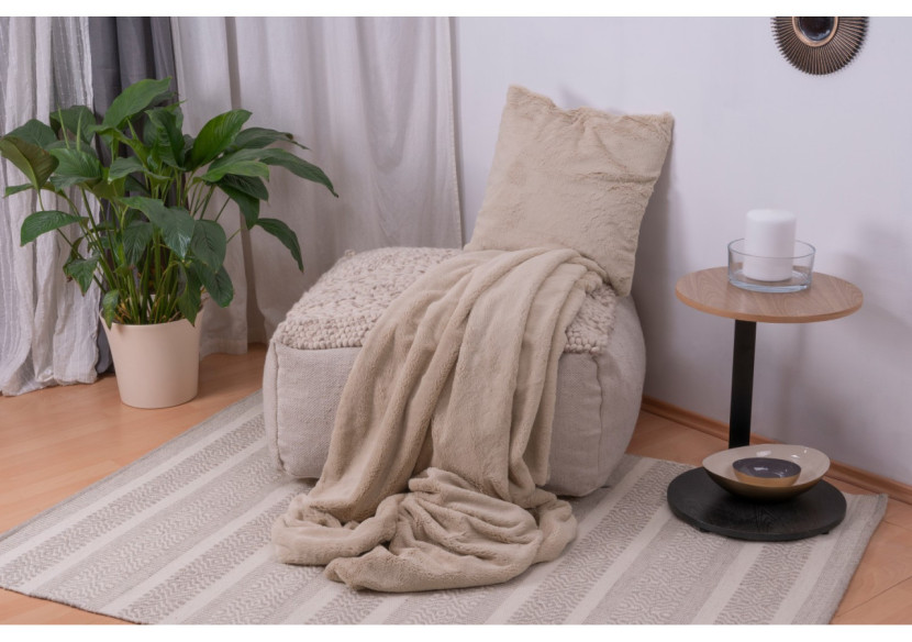 Coussin & Couverture Aimee 600 - Set de 2 Crème - FN7S4-CRE - Kenda Sand