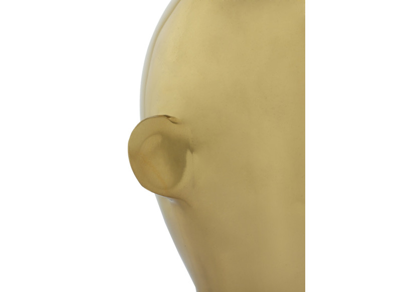 Sculpture PHANTOM - Décoration moderne en aluminium doré 14 x 11 x 22cm - K6Y8S-GLD - Kayoom