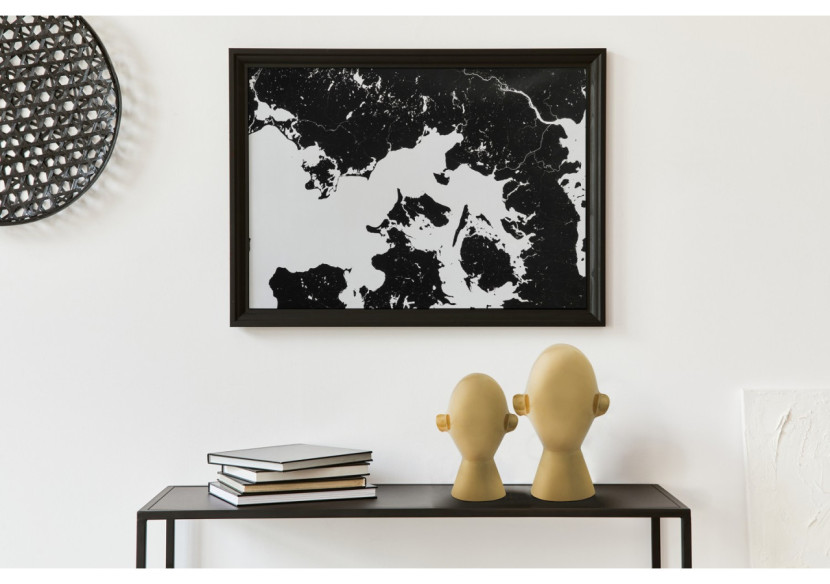 Sculpture PHANTOM - Décoration moderne en aluminium doré 14 x 11 x 22cm - K6Y8S-GLD - Kayoom