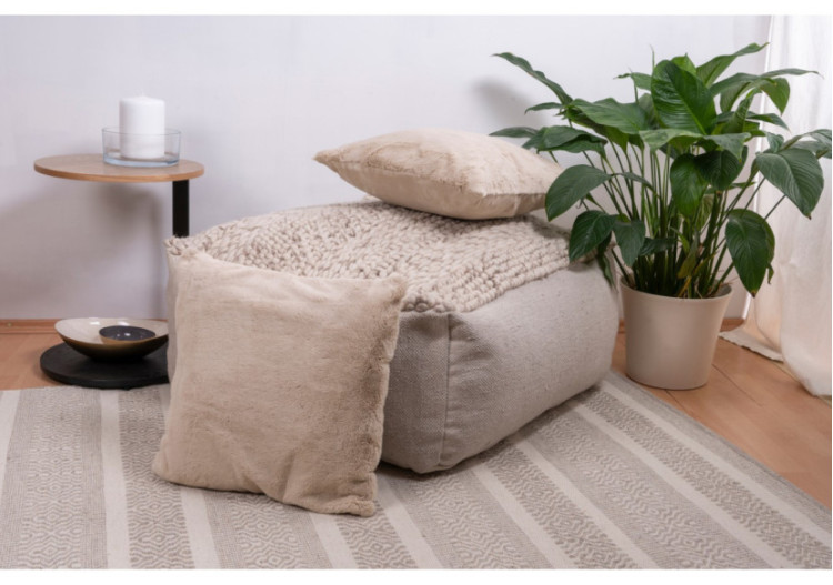 Coussins DÉKOKISSEN AIMEE - Set de 2 en crème 45 x 45cm - Y9SC2-CRE - Kenda Sand 2