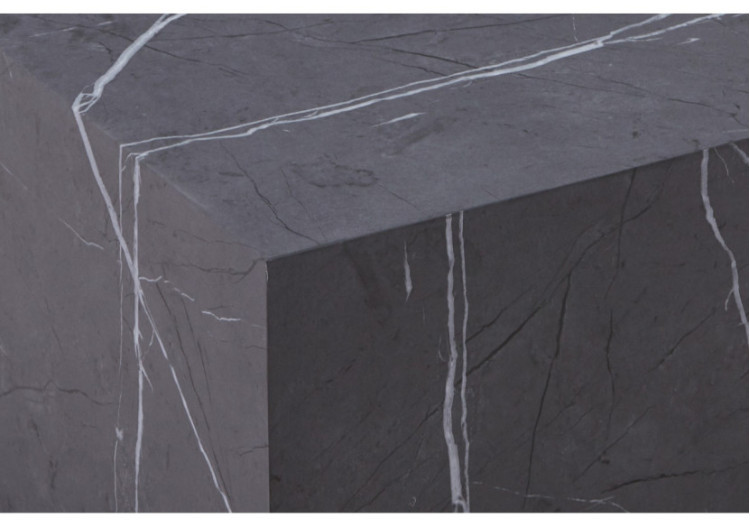 Table d'appoint Cuboid 100 - Gris, design élégant et contemporain 55 x 55 x 40 cm - 31AV9-GRY - Kayoom