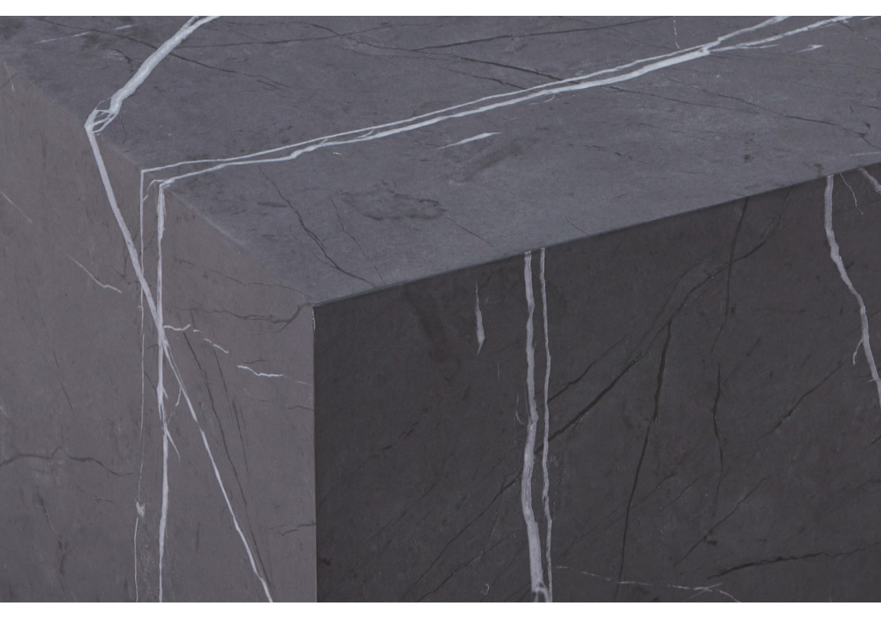 Table d'appoint Cuboid 100 - Gris, design élégant et contemporain 55 x 55 x 40 cm - 31AV9-GRY - Kayoom