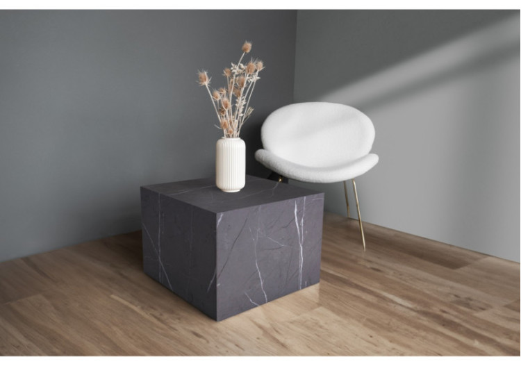 Table d'appoint Cuboid 100 - Gris, design élégant et contemporain 55 x 55 x 40 cm - 31AV9-GRY - Kayoom 2
