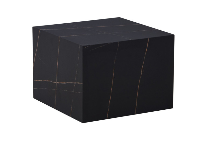 Table d'appoint Cuboid 100 - Noir, style moderne et épuré 55 x 55 x 40 cm - 31AV9-BLK - Kayoom