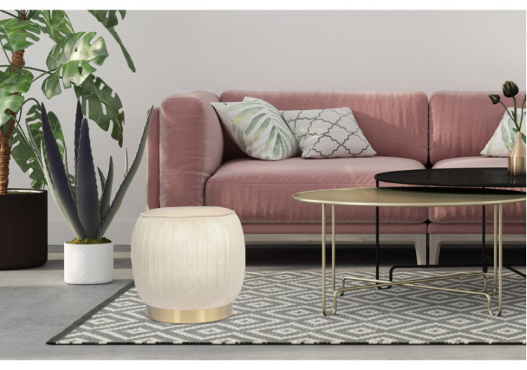 Housse Lyla 100 - Crème, confort luxueux et style raffiné 43 x 42 cm - 9UXIU-CRE - Kayoom 2