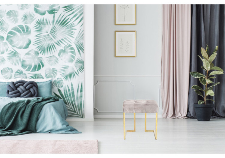 Hocker Rarity - Hocker en velours taupe 48 x 48 x 48cm - 8RITN-TAU - Kayoom 2