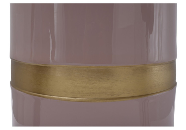 Table d'appoint Art Déco 450 - Métal altrose 45,5 x 45 cm - 3HML3-OPNK - Kayoom