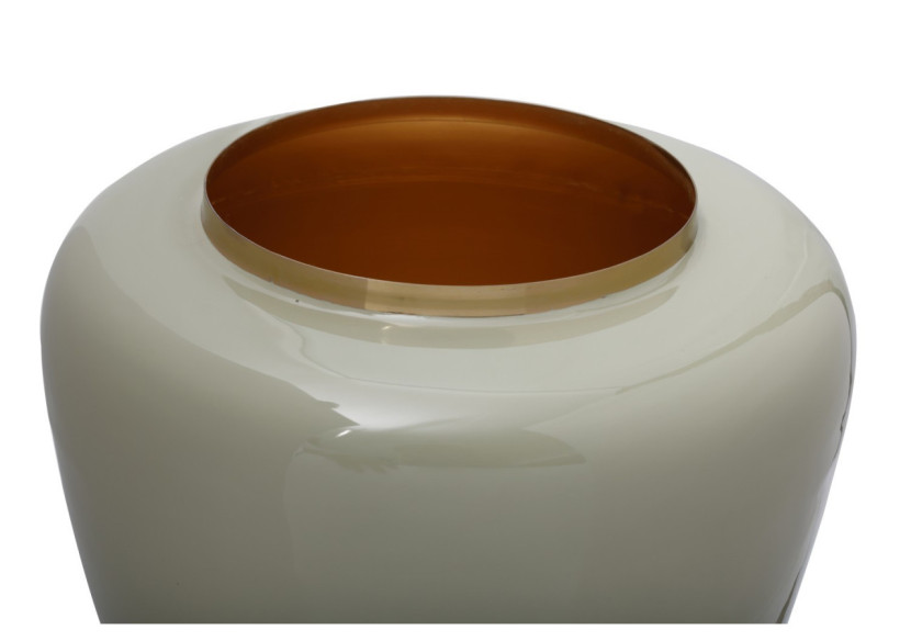 Vase Art Déco 100 - Métal menthe et doré 34 x 34 x 36,5 cm - ZGFE8-MNT - Kayoom