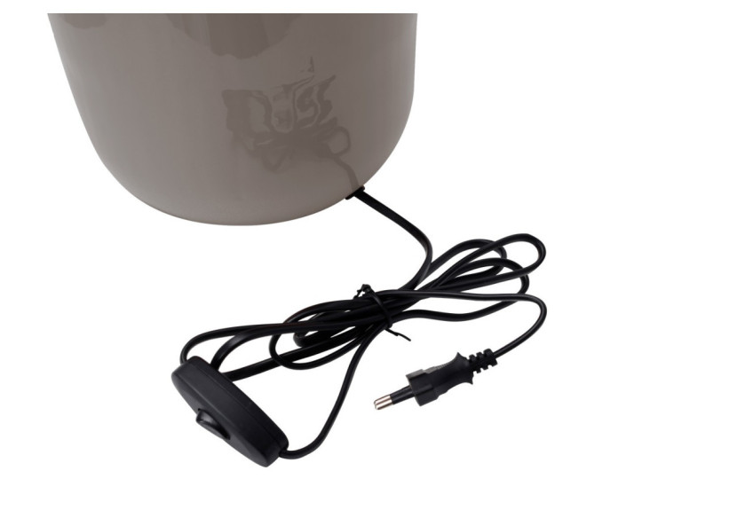 Lampe de Table Art Déco - Métal gris et doré 31 x 31 x 57,5 cm - U1GMW-GRY - Kayoom