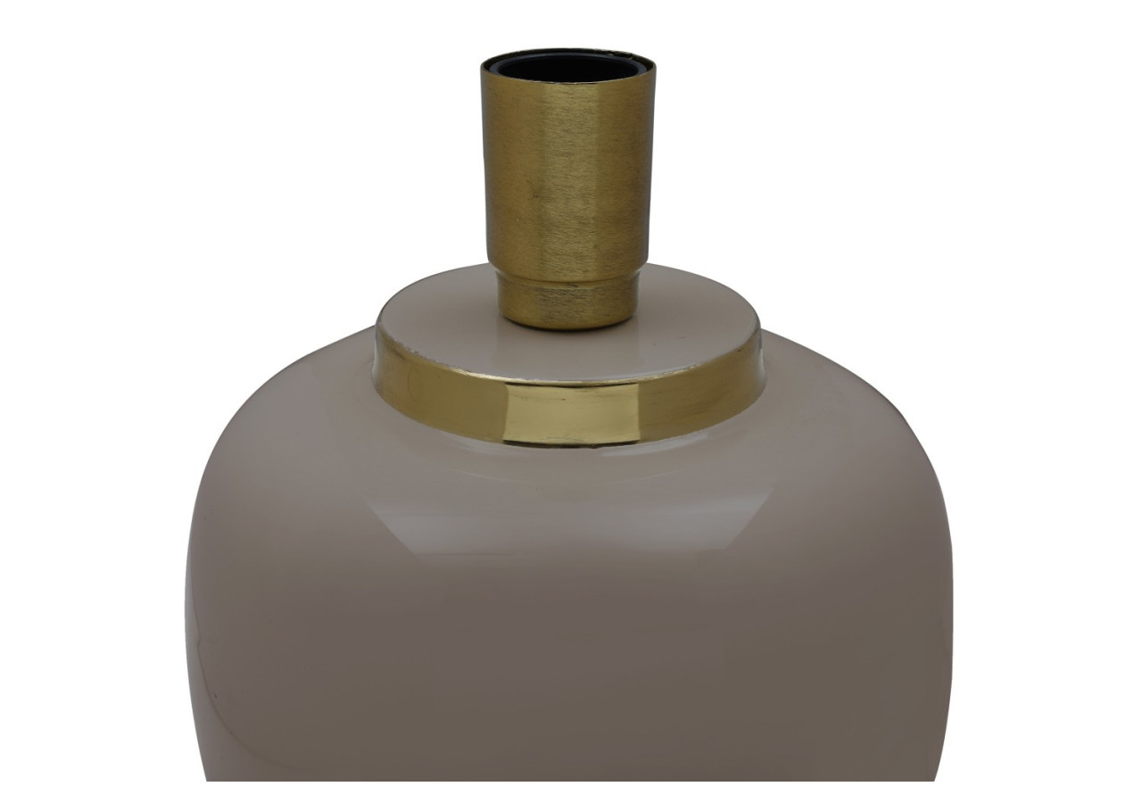 Lampe de Table Art Déco - Métal gris et doré 20 x 20 x 25 cm - WC746-GRY - Kayoom