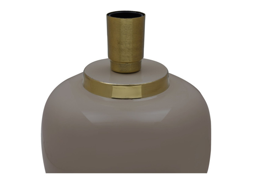 Lampe de Table Art Déco - Métal gris et doré 20 x 20 x 25 cm - WC746-GRY - Kayoom