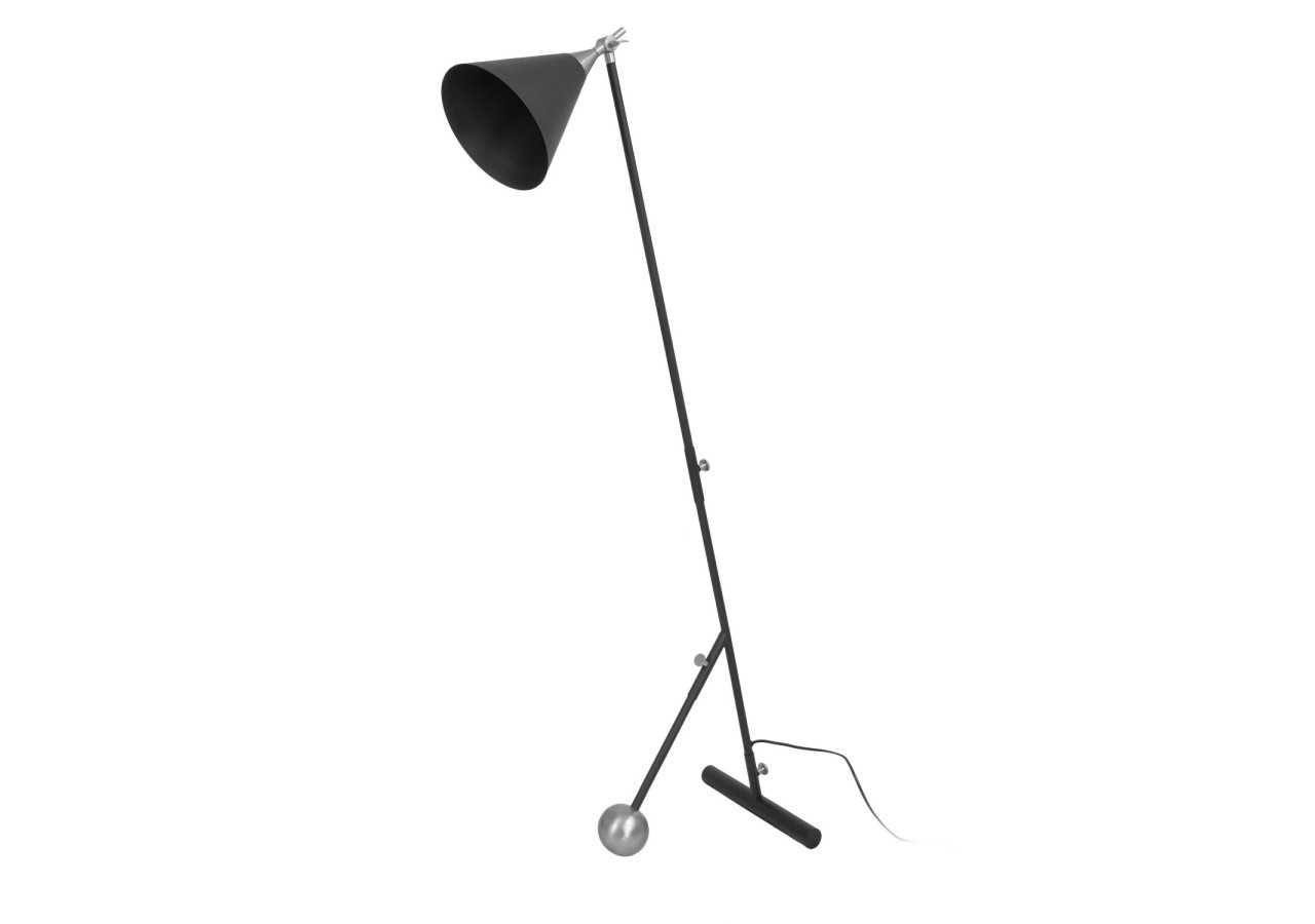 Lampadaire Celeste 200 - Noir et argent 59 x 32 x 144 cm - UZUHF-SIV - Kayoom