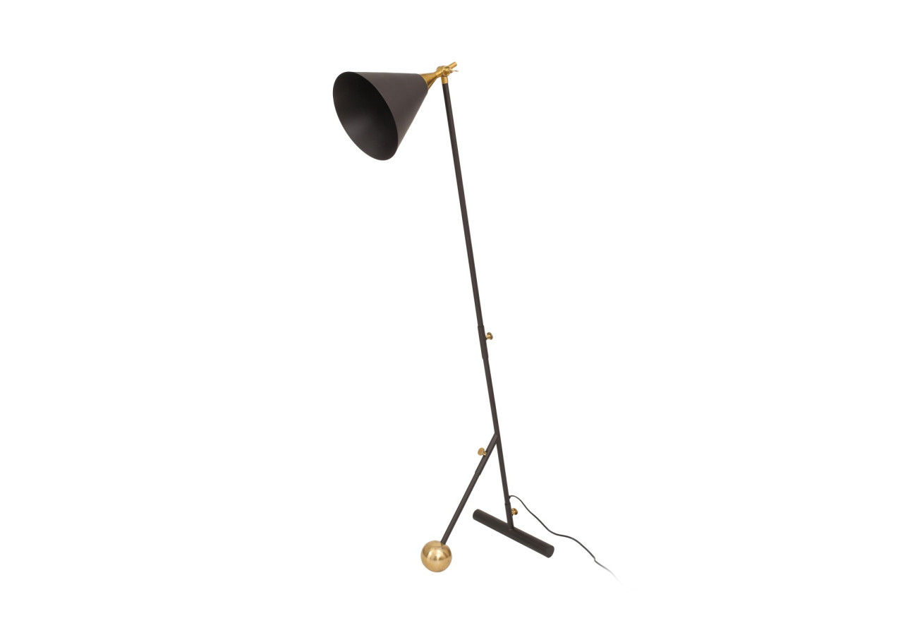 Lampadaire Céleste 200 - Design Factory Noir et Or - UZUHF-GLD - Kayoom