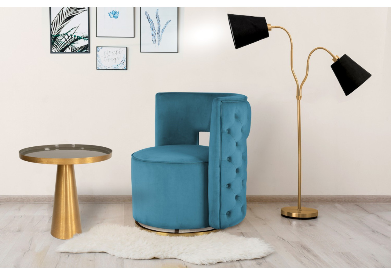 Table d'appoint Morrison 500 - Gris avec design rétro - LSG7A-GRY - Kayoom