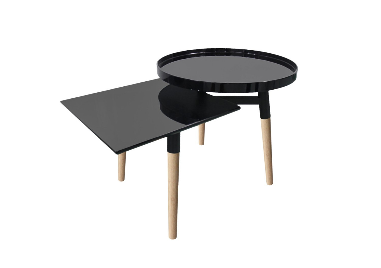 Table d'appoint Butler 200 - Design en noir et élégant - 4LHNP - Kayoom