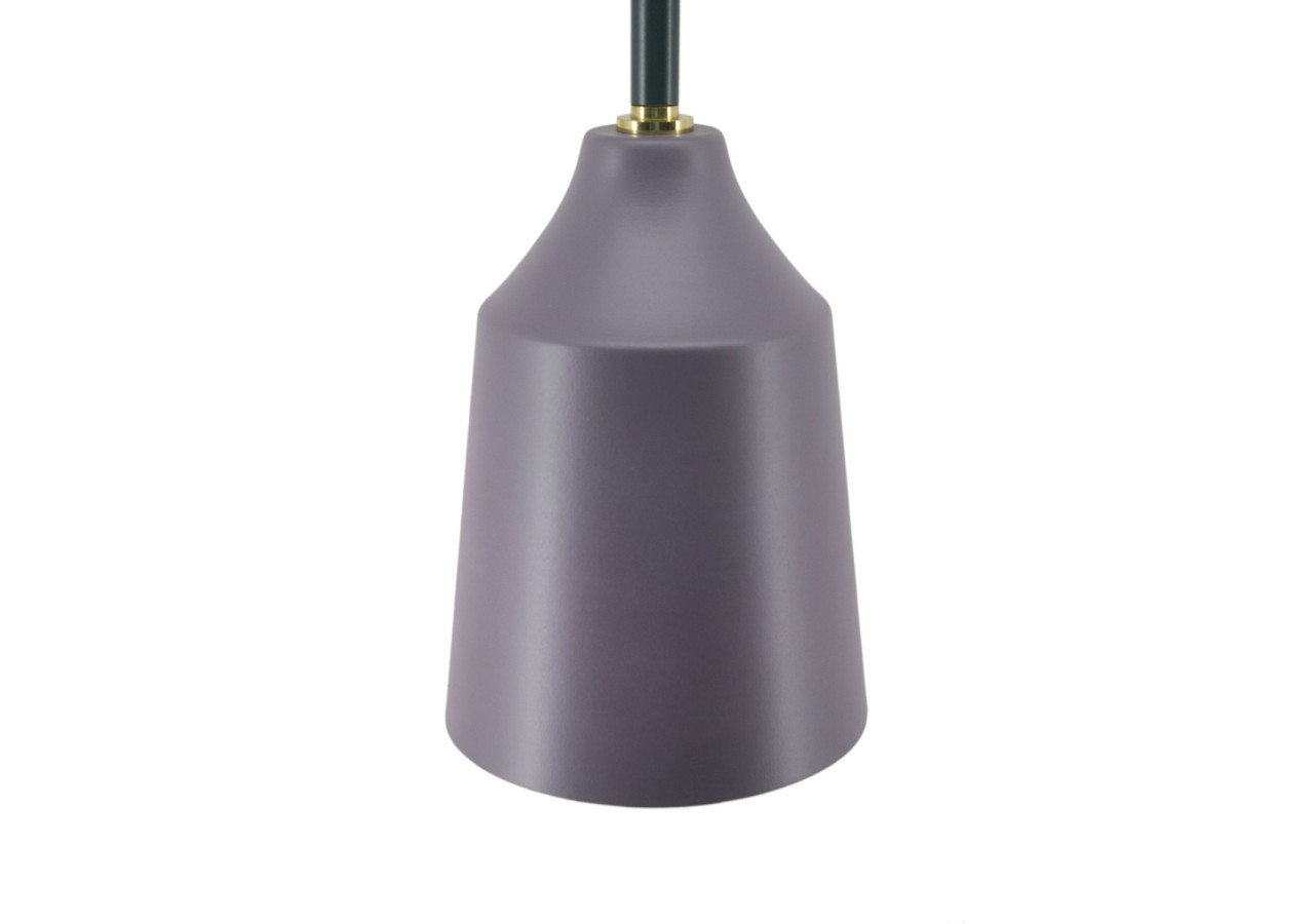 Suspension Caja - Lampe au design puriste en violet 15 x 15 x 45 cm - V5BXM - Kayoom