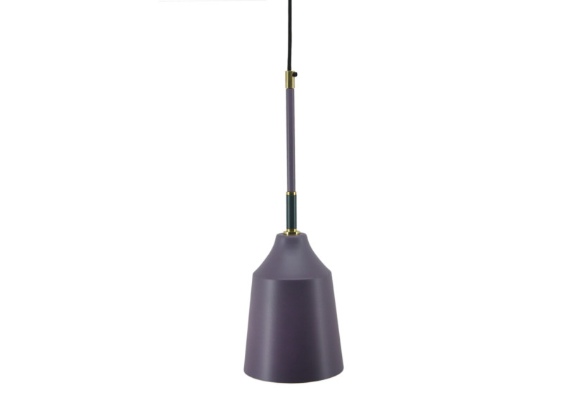 Suspension Caja - Lampe au design puriste en violet 15 x 15 x 45 cm - V5BXM - Kayoom