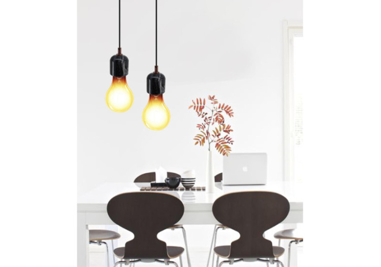 Suspension Simplista IV - Design minimaliste en marbre noir - FCB87 - Kayoom 2