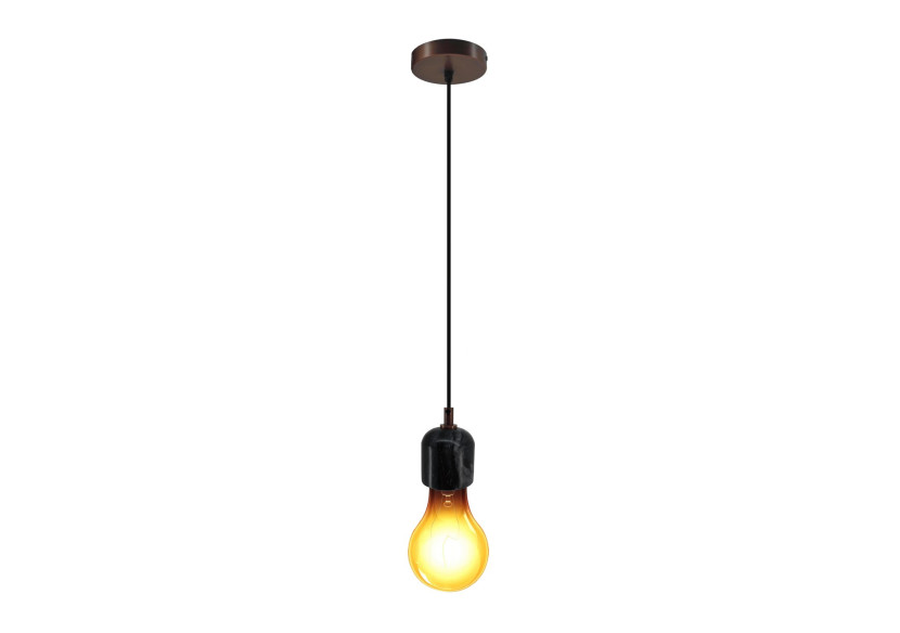 Suspension Simplista IV - Design minimaliste en marbre noir - FCB87 - Kayoom