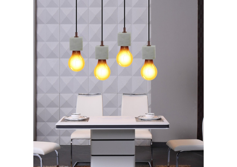 Suspension Simplista III - Design minimaliste en marbre blanc - NKF5S - Kayoom