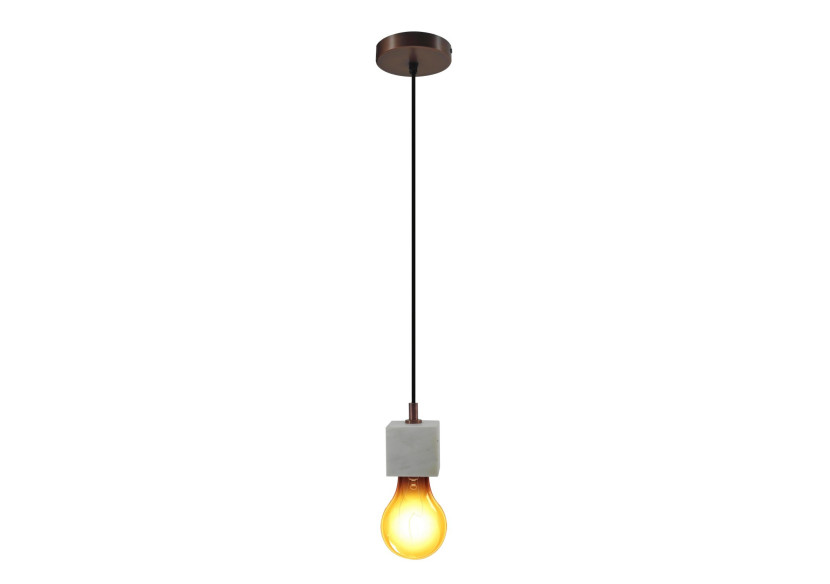 Suspension Simplista III - Design minimaliste en marbre blanc - NKF5S - Kayoom