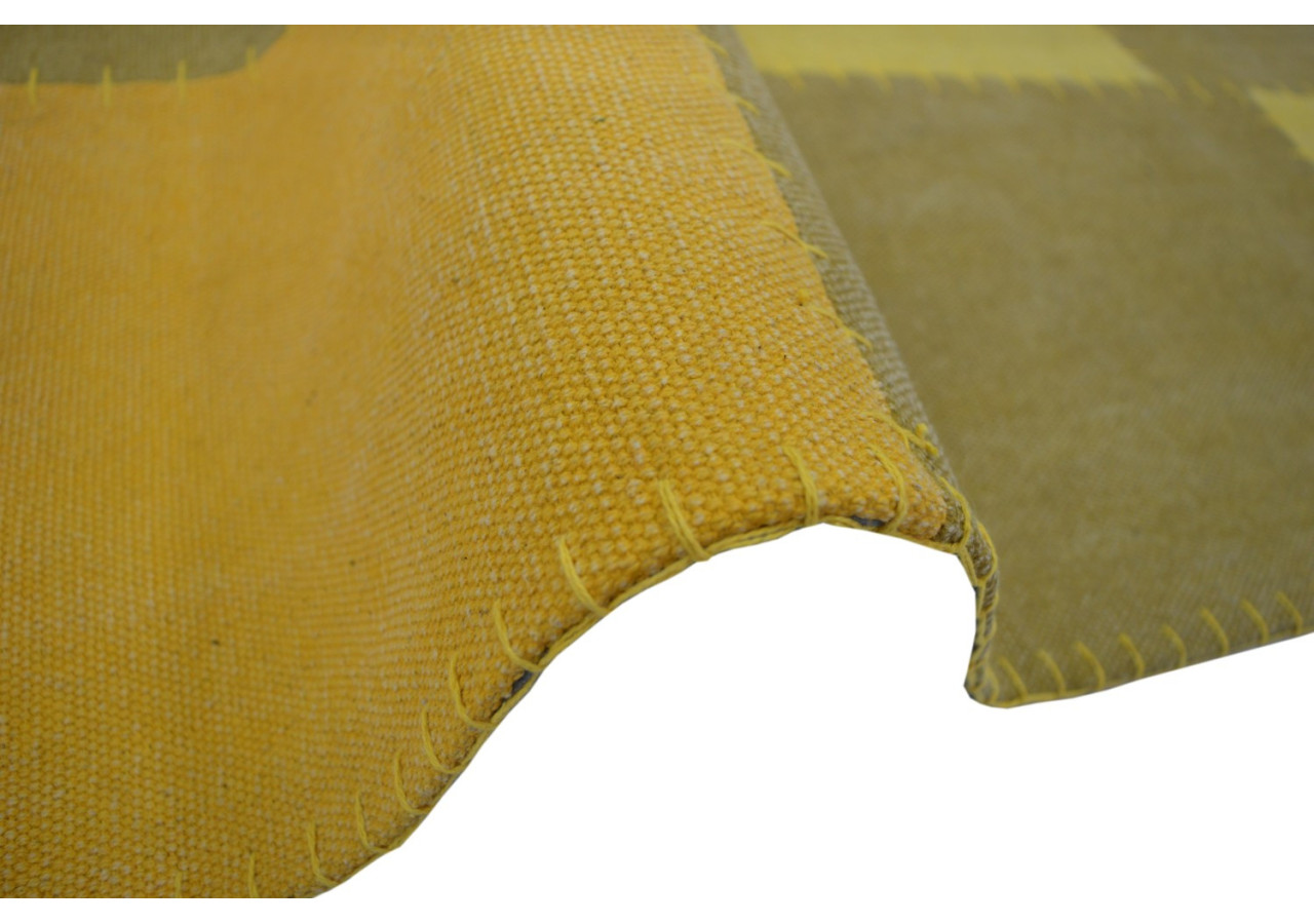 Tapis Vintage Lyrical 100 - Jaune 160cm x 230cm - 7F28N-160-230 - Kayoom