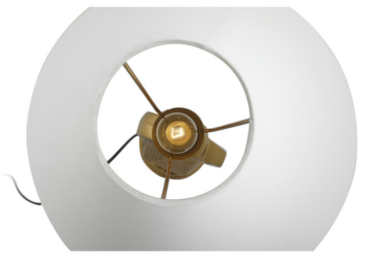 Lampe de table Shah 100 - Design Échiquier en blanc - 1CKP9-WHT - Kayoom