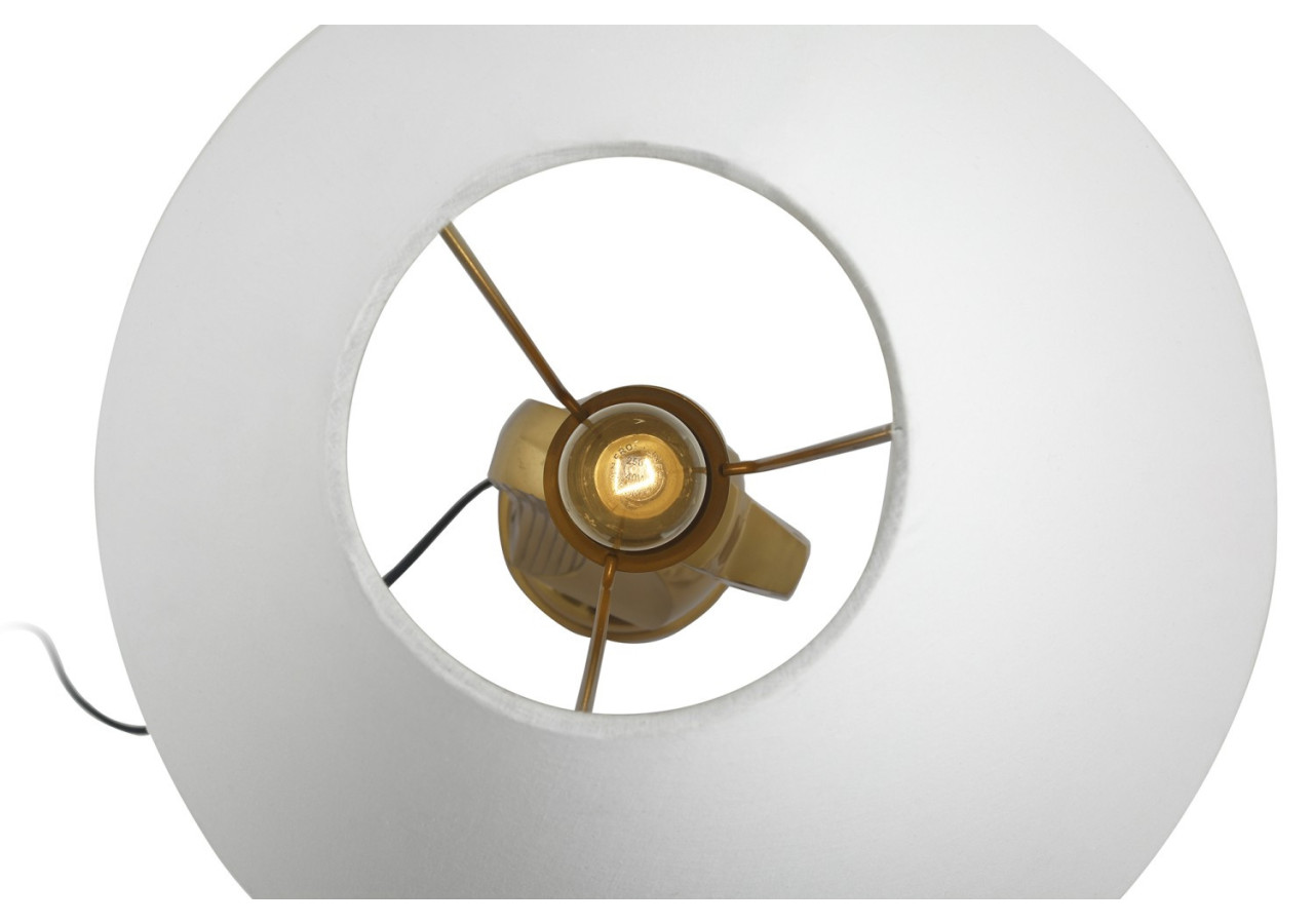 Lampe de table Shah 100 - Design Échiquier en blanc - 1CKP9-WHT - Kayoom