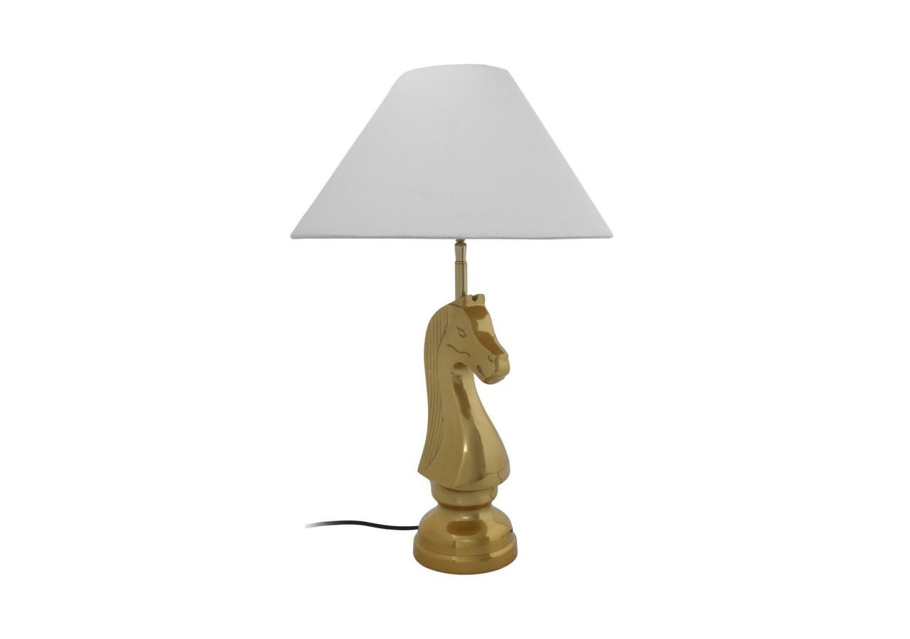 Lampe de table Shah 100 - Design Échiquier en blanc - 1CKP9-WHT - Kayoom