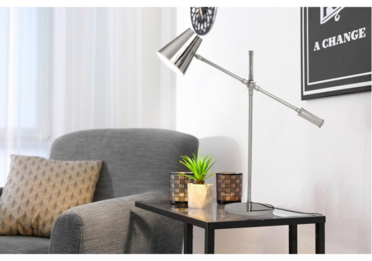 Lampe de table Allen 500 - Style industriel argenté - RMNCK-SIV - Kayoom 2