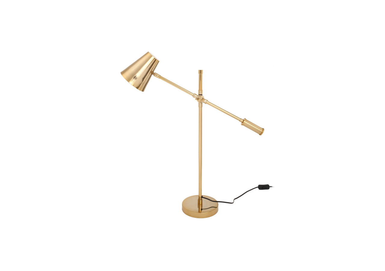 Lampe de table Allen 500 - Métal doré, réglable 68 x 18 x 74 cm - RMNCK-GLD - Kayoom