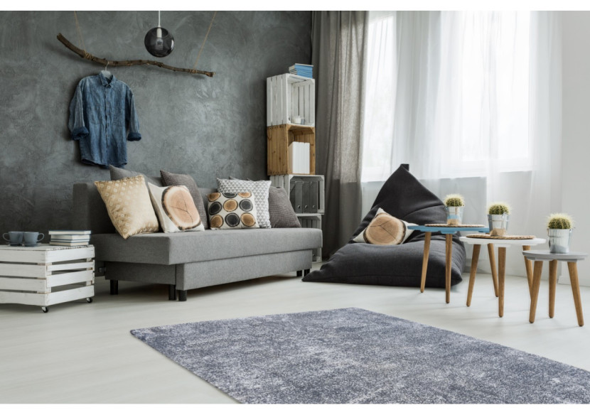 Tapis Etna 100 - Bleu Clair 80cm x 150cm - 5P6A7-80-150 - Kayoom