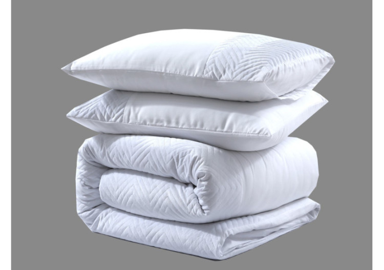 Housse de Couette DD Velvet - Blanc 200 x 200/220 - 17021748 - Royal Textile