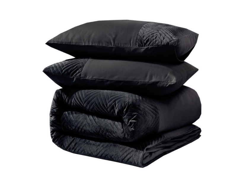 Housse de Couette DD Velvet - Noir 140 x 200/220 - 17021750 - Royal Textile