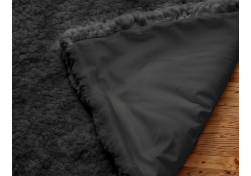 Rideaux Teddy Noir - Effet Occultant 150 x 250 cm - 17020049 - Royal Textile