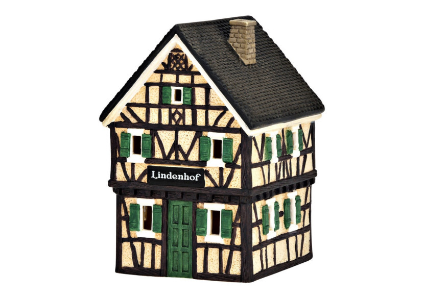 Maison de lumière Wurm - Lindenhof en porcelaine colorée 11x17x12cm - 10041952 - WURM