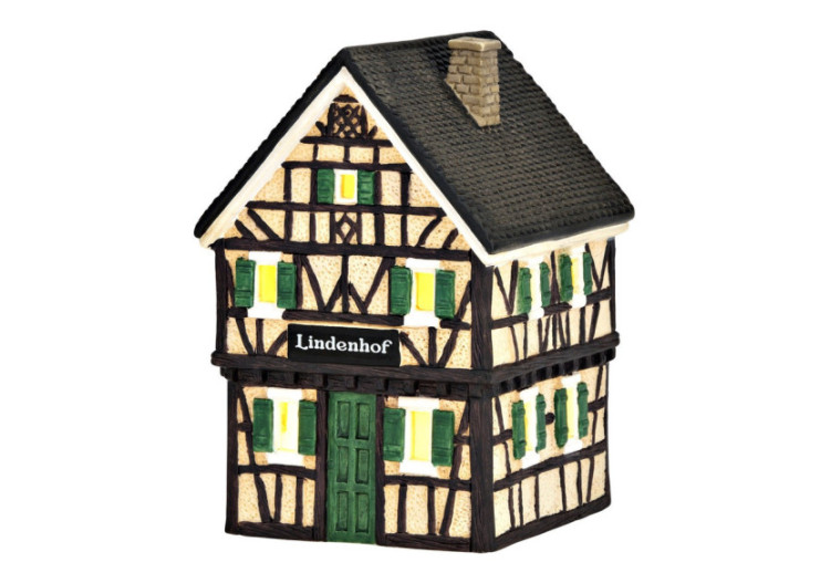 Maison de lumière Wurm - Lindenhof en porcelaine colorée 11x17x12cm - 10041952 - WURM 2