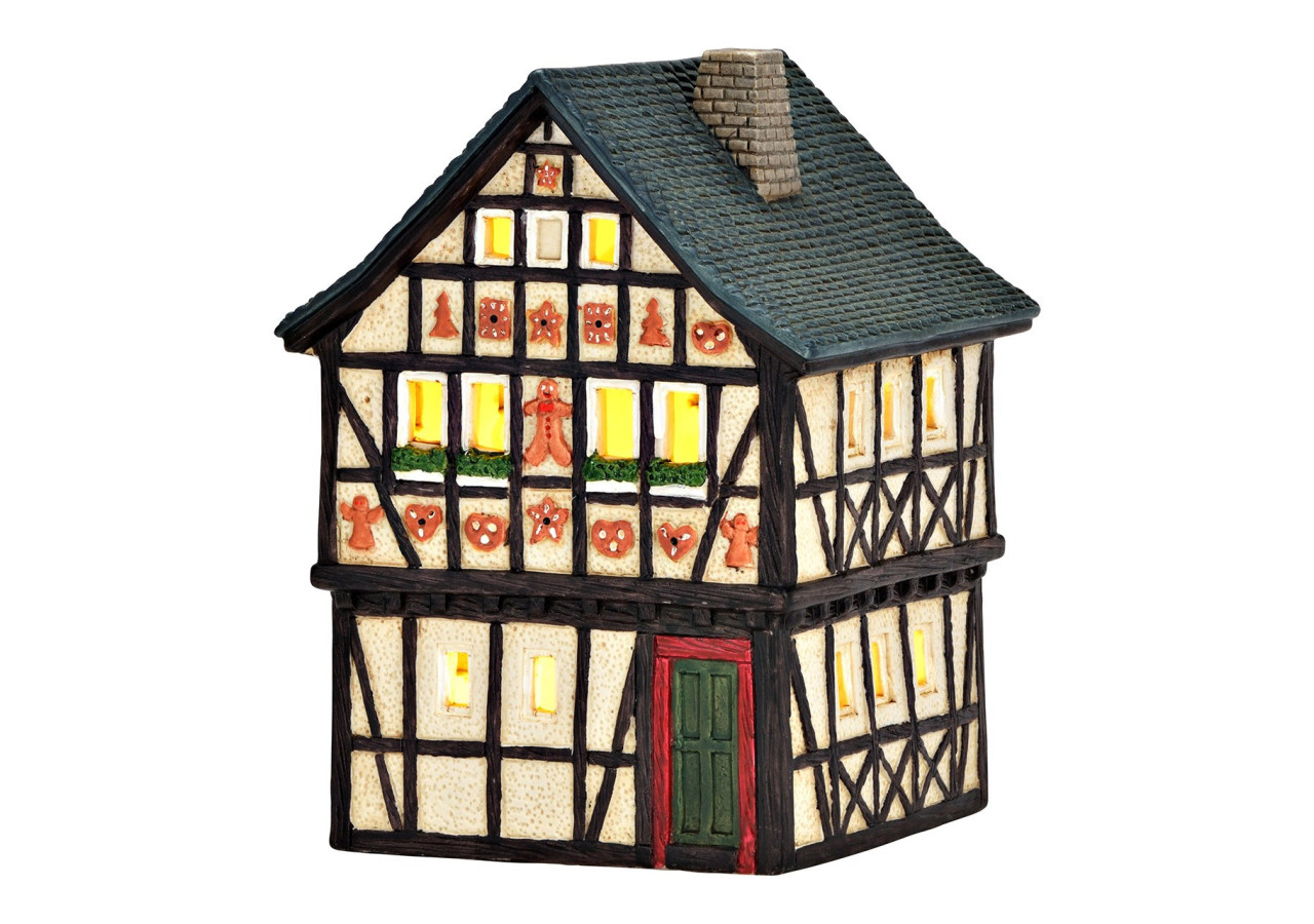 Maison en Pain d'Épices - Céramique Colorée 12x17x12 cm - 10041954 - WURM